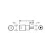 Wright Tool 3/4 Inch Drive 17 mm Hex Impact Socket Bit, small image number 2