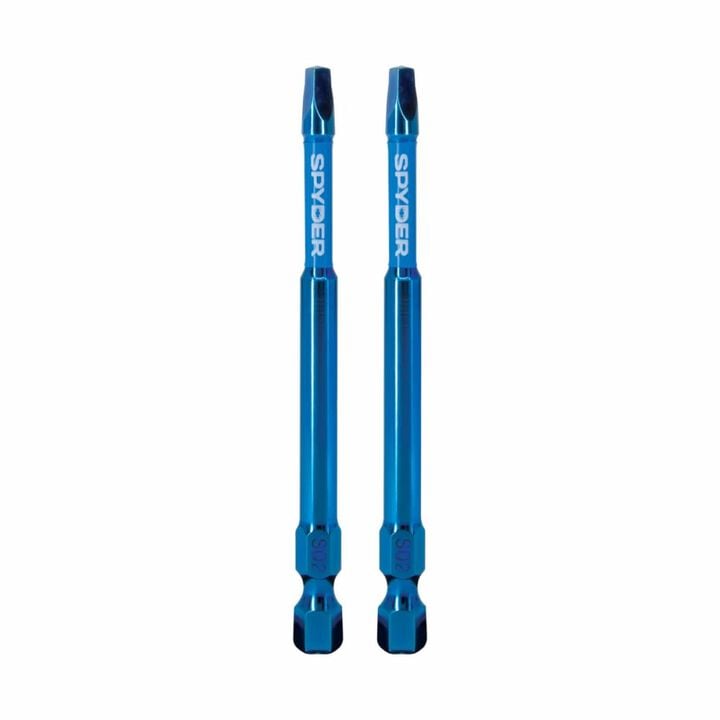Spyder 3-1/2 Inch SQ2 Impact Driver Bit, 2 Pieces