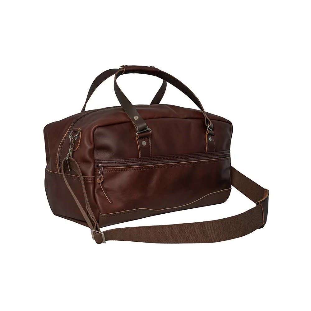 Duluth Pack Brown Leather Weekender Duffel, large image number 5