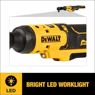 DEWALT ATOMIC 20V MAX Ratchet Brushless Kit 1/2in, large image number 6