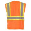 Occunomix Zipper Safety Vest Orange High Visibility Mesh Standard XL, small image number 2