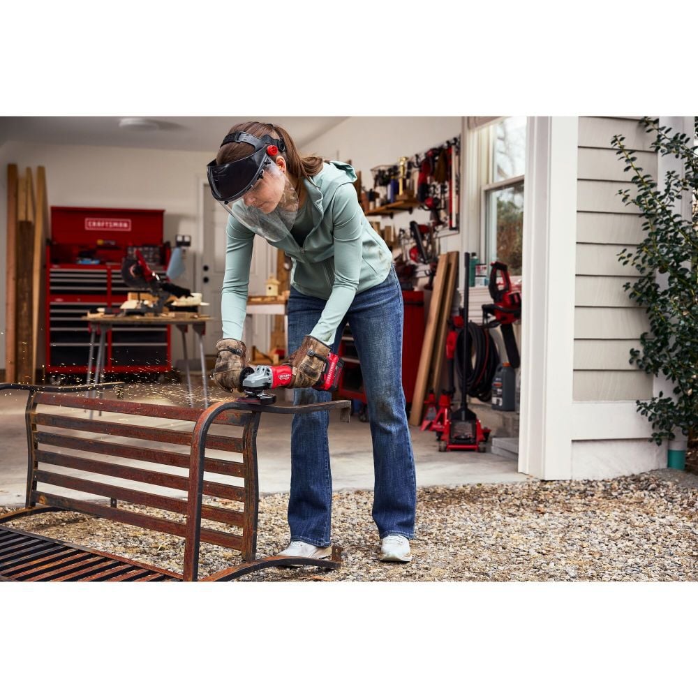 CRAFTSMAN V20 4-1/2 Inch Brushless Cordless Angle Grinder (Bare Tool), large image number 4