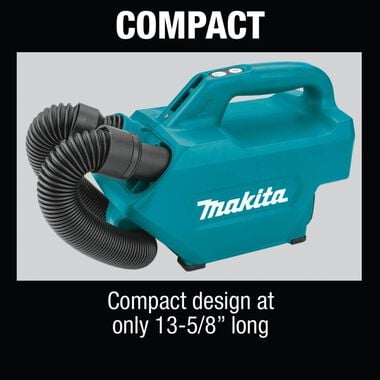Makita 12V Max CXT Lithium-Ion Cordless Vacuum (Bare Tool), large image number 9