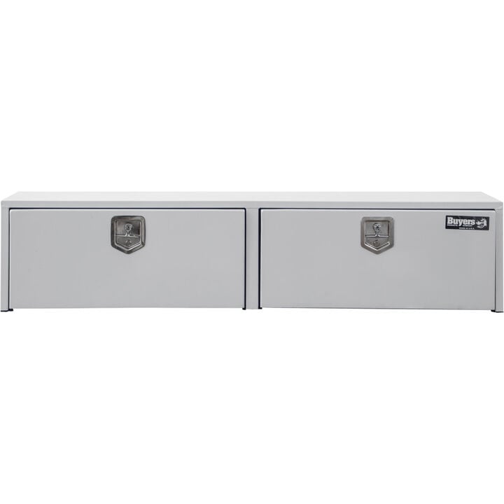 Buyers Products Company 16x13x88 Inch White Steel Topsider Truck Box