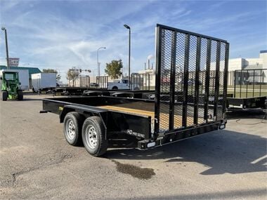 Doolittle Trailer Mfg Steel Sided Open Utility Trailer 14'x77in Tandem Axle HD Pro Toolbox, large image number 5