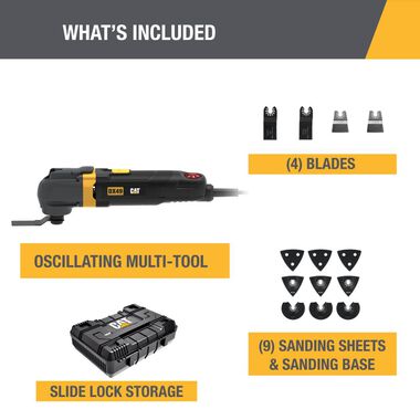 CAT Oscillating Multi-Tool 3.5 AMP Corded, large image number 8