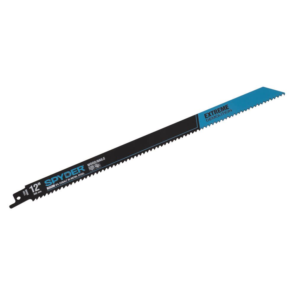 Spyder 12 Inch 6 TPI Bi-Metal Demolition Reciprocating Saw Blade, large image number 1