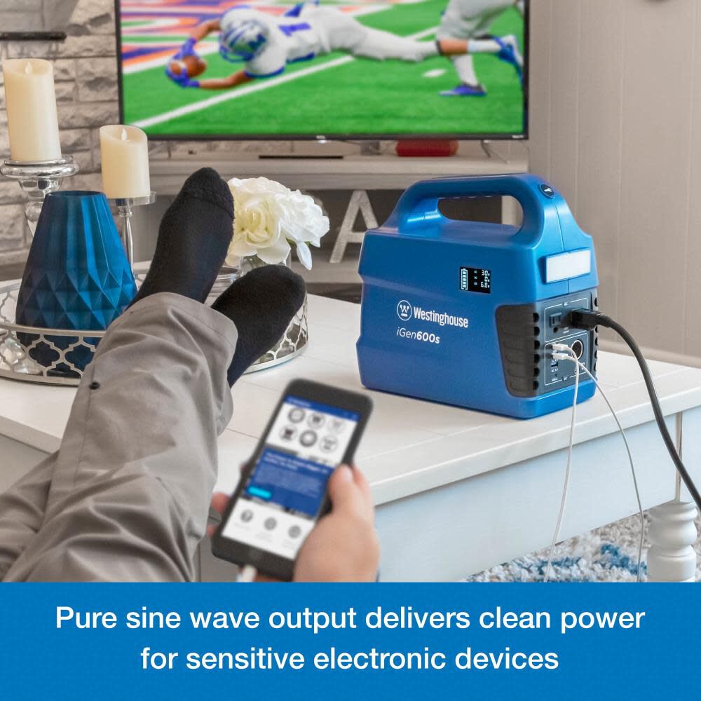Westinghouse Outdoor Power 1,200 Watt Lithium-Ion Battery Solar Portable Power Station, large image number 3