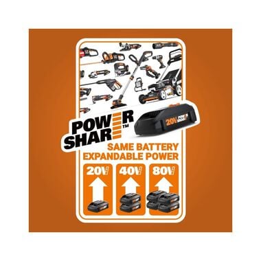 Worx 20V 2Ah Cordless Reciprocating Saw, large image number 6