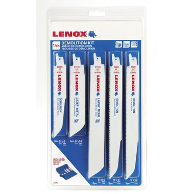 Lenox 12-Pack Bi-Metal Reciprocating Saw Blade Set, large image number 0