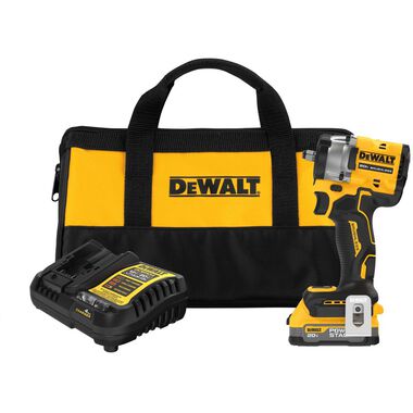 DEWALT 20V MAX 3/8in Compact Impact Wrench & POWERSTACK Compact Battery