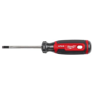 Milwaukee 3/16inch Cabinet 3inch Cushion Grip Screwdriver (USA), large image number 0