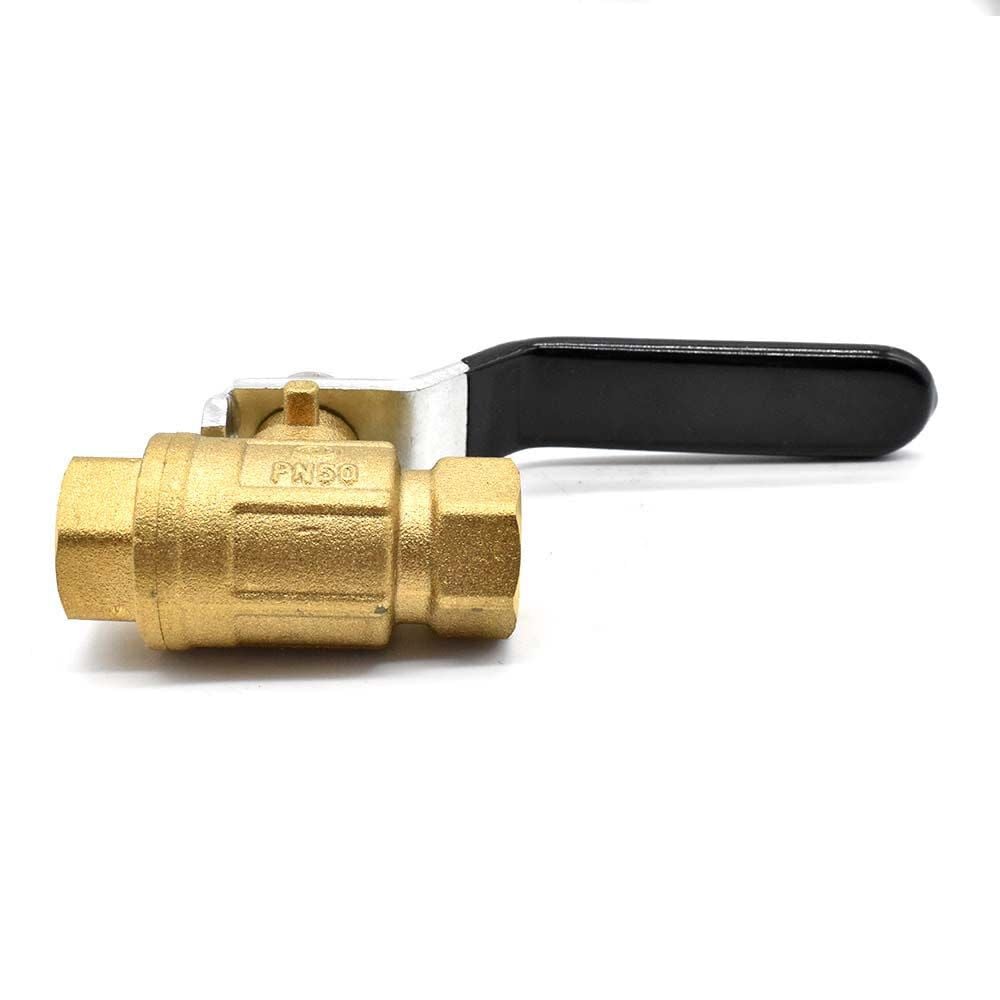 Interstate Pneumatics 1/4 Inch x 1/4 Inch NPT Female Brass 600 PSI Ball Valve, large image number 4