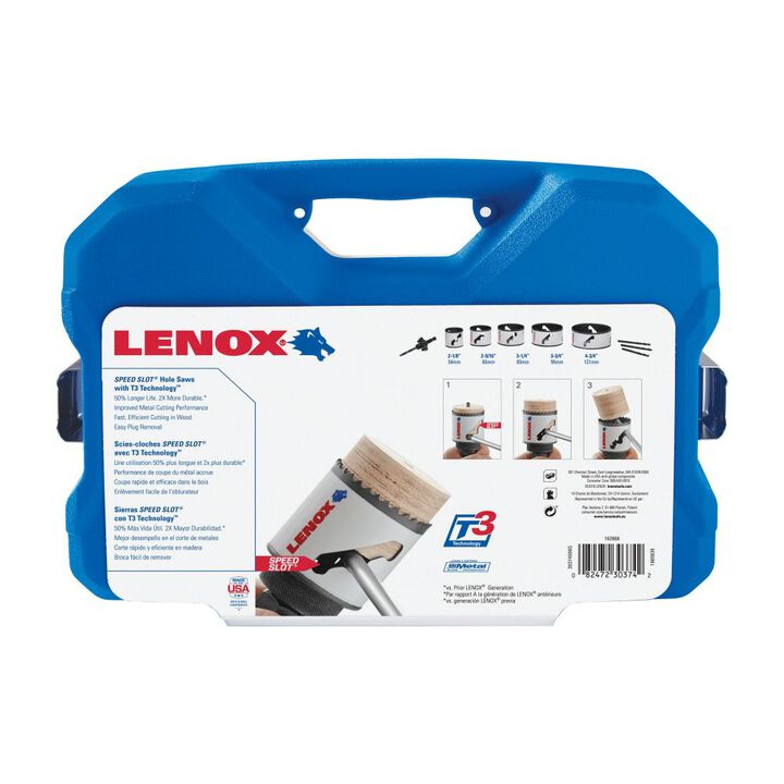 Lenox Speed Slot Bi-Metal Hole Saw Set, General Purpose,  5 Pieces, large image number 2