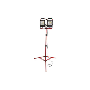 Nightstick Bayco White Solid 18/3 Ga Dual Fixture Work Light on Tripod Stand