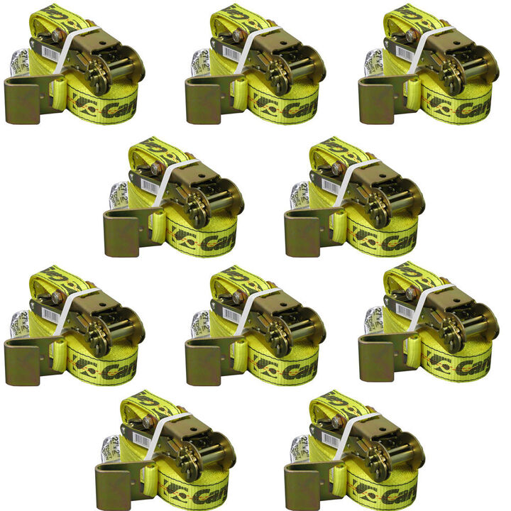 Allied International Cargoloc 2inx27' Ratchet Tie Down with Flat Hooks - 10pk, large image number 0