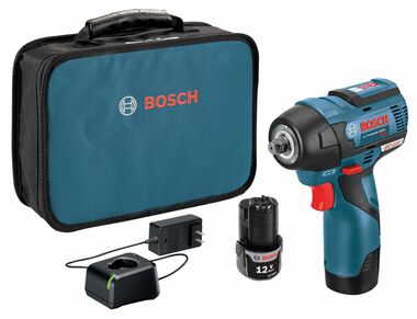 Bosch 12V Max 3/8 Inch Impact Wrench Kit Reconditioned