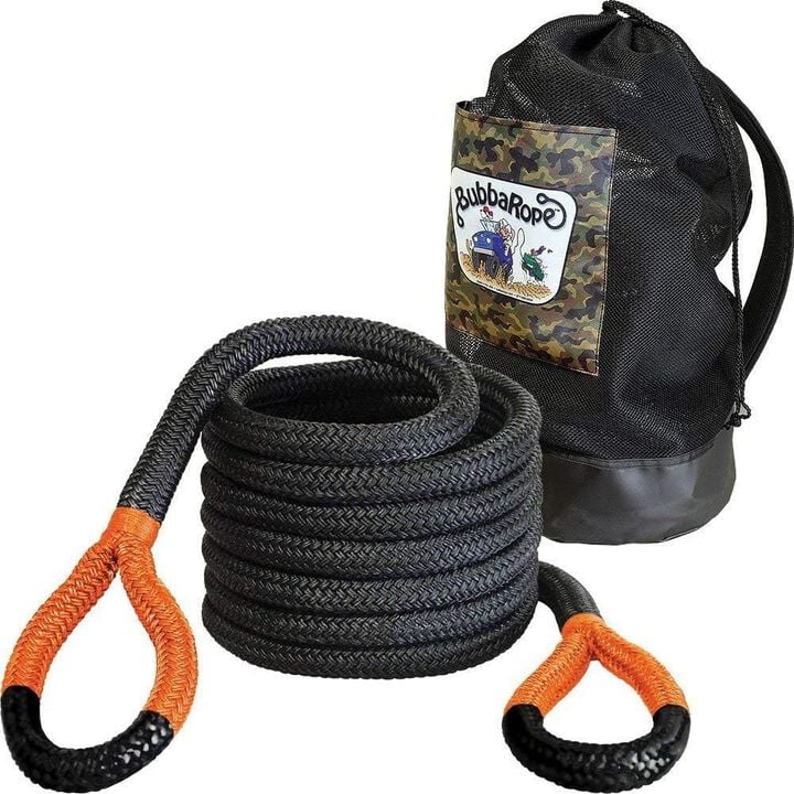Bubba Rope 1-1/4 Inch x 20 Ft. Orange Power Stretch Off-Road Recovery Rope