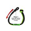 Bubba Rope 3/8 Inch NexGen PRO Gator-Jaw Synthetic Soft Shackle, Blue and Black, small image number 3
