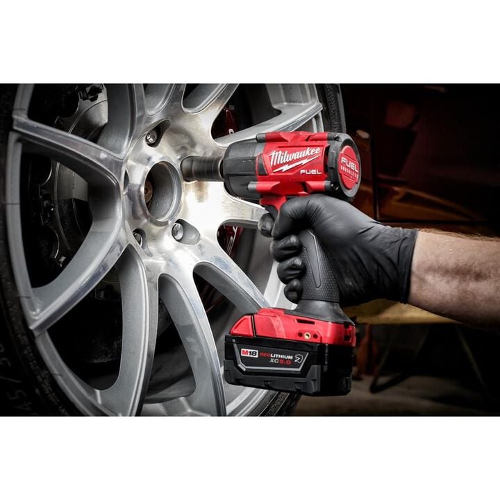 Milwaukee M18 FUEL 1/2 Inch Mid-Torque Impact Wrench with Pin Detent (Bare Tool) & Protective Boot, large image number 7