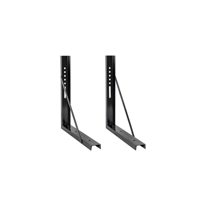 Buyers Products Company 24x24 Inch Welded Black Structural Steel Mounting Brackets