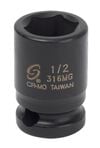 Sunex 3/8 Inch Drive 1/2 Inch Magnetic Impact Socket, small image number 1
