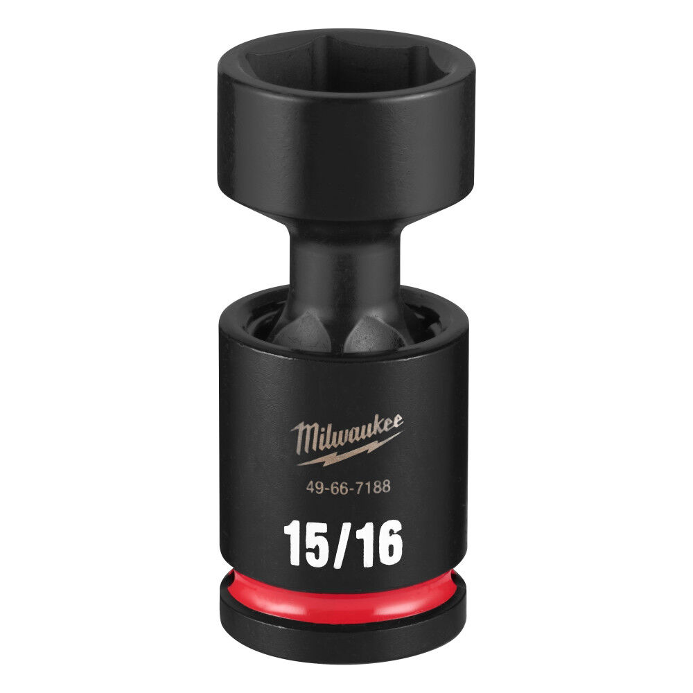 Milwaukee SHOCKWAVE Impact Duty 1/2 Inch Drive 15/16 Inch Standard Swivel Socket - 49-66-7188