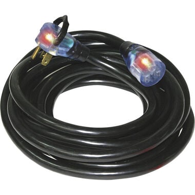 Century Wire Pro Grip 20 ft 8/3 SJTW Black Welding Extension Cord with CGM