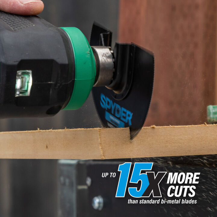 Spyder 4 Inch Half Moon Oscillating Tool Blade for Clean Wood and PVC, large image number 2