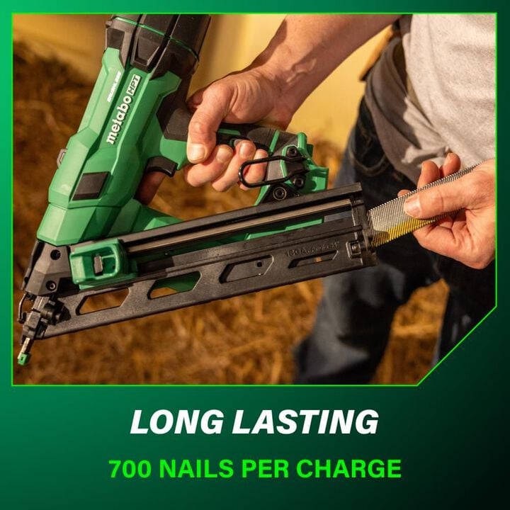 Metabo HPT 18V MultiVolt Brushless 15-Gauge Angled Finish Nailer 2 Ah Kit, large image number 7