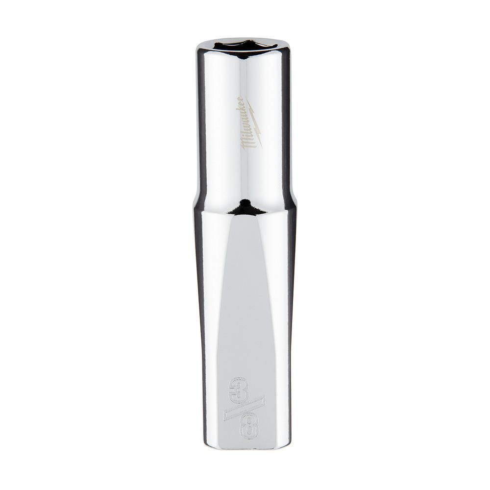 Milwaukee Promotional 3/8 Inch Drive 3/8 Inch SAE 6-Point Deep Socket, large image number 1
