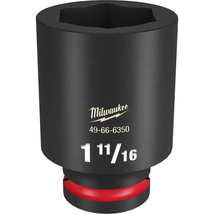 Milwaukee Impact Socket 3/4in Drive 1 11/16in Deep 6 Point, large image number 0
