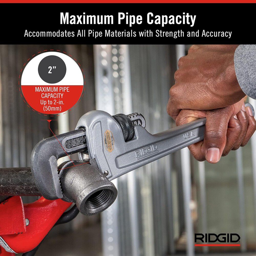Ridgid 10 Inch, 14 Inch, 18 Inch, and 24 Inch Aluminum Pipe Wrench Bundle, large image number 12