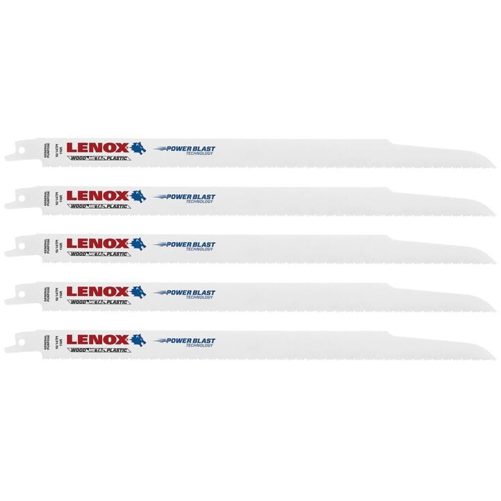 Lenox 12 Inch 10/14 TPI MULTIWOLF WAVE EDGE Reciprocating Saw Blades 5 Pieces, large image number 10
