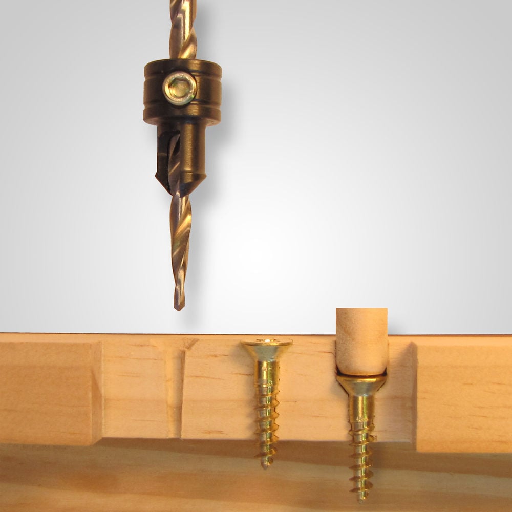 Make It Snappy Drill Bit 1/4in Hex Tapered Drill Countersink Set 3pc, large image number 3
