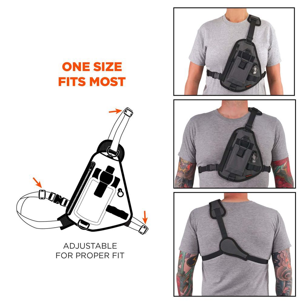 Ergodyne 3145 Barcode Scanner Chest Harness Orange, large image number 7