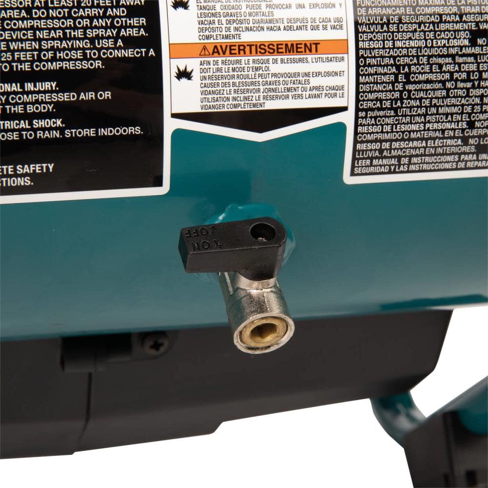 Makita 40V max XGT 2 Gallon Quiet Series Compressor (Bare Tool) AC001GZ