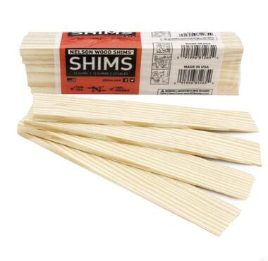 Nelson Wood Shims 8 In. Pine Shims - 12 Pack