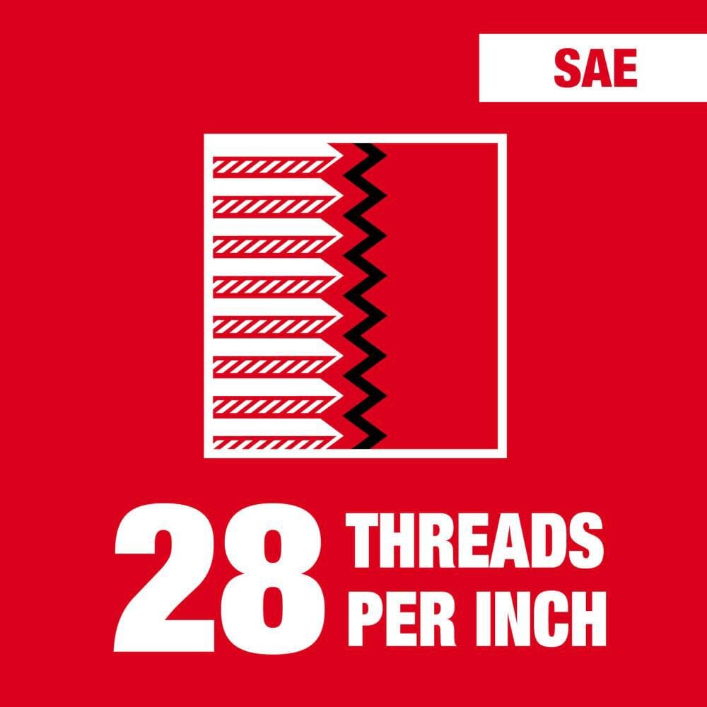 Milwaukee 1/4 in -28 NF 1-Inch Hex Threading Die, large image number 2
