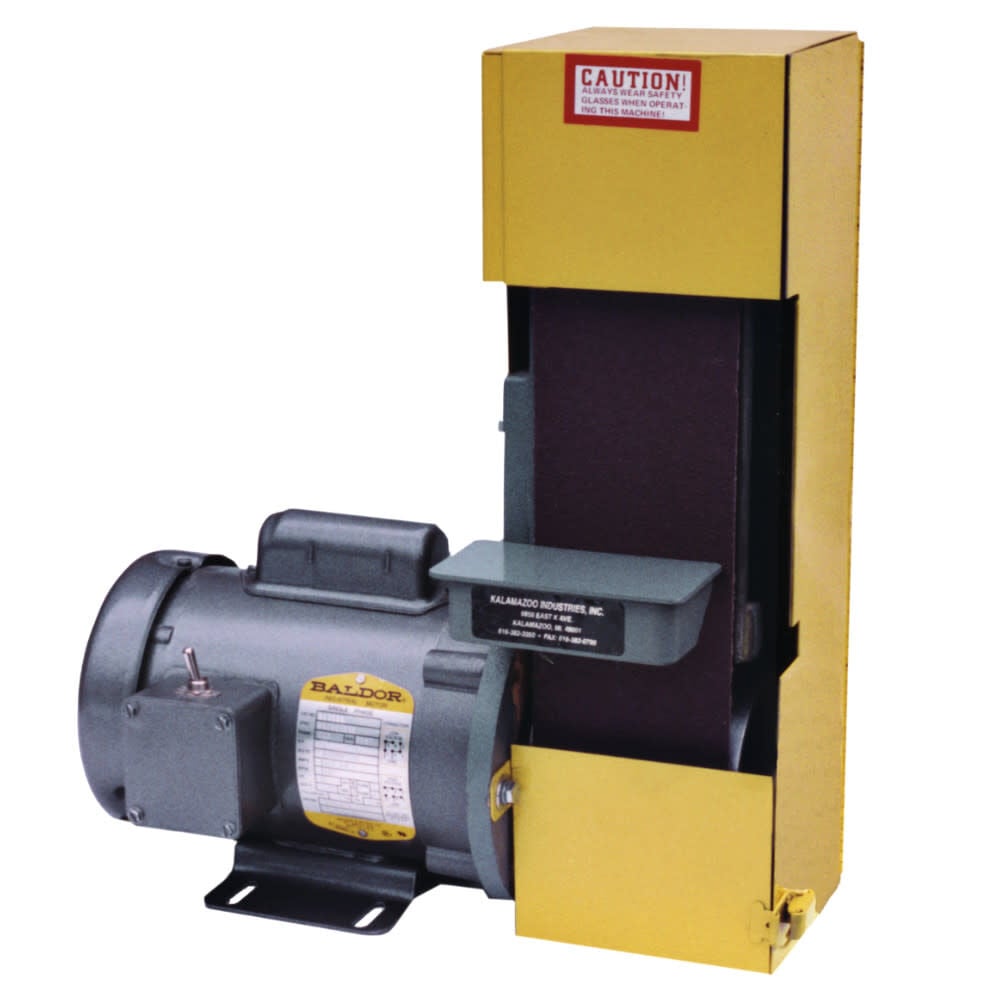 Kalamazoo 4 x 36 Inch 115V 1/2 HP 1PH 3450 RPM Benchtop Belt Sander with Guard, large image number 1