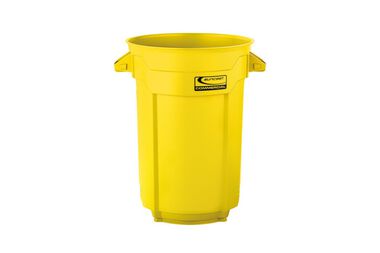 Suncast Plastic Utility Trash Can - 44 Gallon Yellow, large image number 1