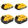 DEWALT 20V MAX 20V 2Ah/4Ah Lithium Ion Power Tool Battery Pack with Fuel Indicator (4 Pack), small image number 1