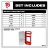 Milwaukee RED HELIX Cobalt Drill Bit Set 15pc, small image number 3