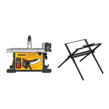 DEWALT Compact Jobsite Table Saw 8 1/4in with Stand