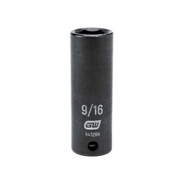 GEARWRENCH 3/8 In. Drive 6 Point Deep Impact SAE Socket 9/16 In.