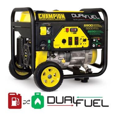 Champion Power Equipment 5500-Watt Dual Fuel Portable Generator with Wheel Kit, large image number 9