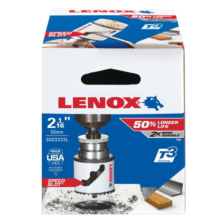 Lenox 2-1/16 Inch Speed Slot Bi-Metal Hole Saw, large image number 3