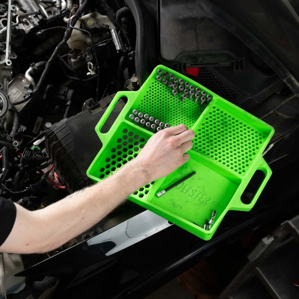 Boltster 4-Way Flexible Fastener Organizing Tray Green, large image number 8