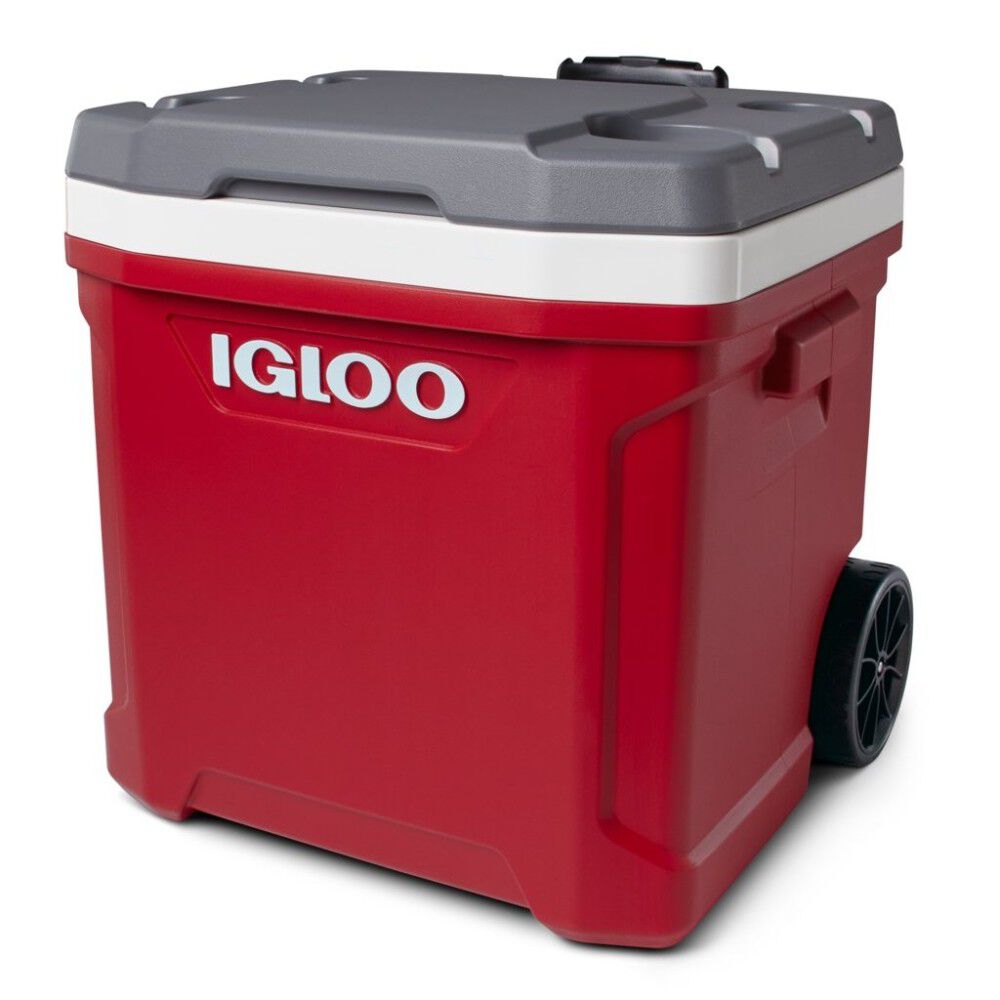 Igloo Latitude 60 Roller Cooler Industrial Red/Meteorite 60qt, large image number 2