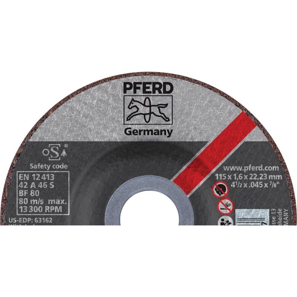 Pferd 4-1/2 Inch x 0.045 Inch x 7/8 Inch, SG STEEL, T27, Aluminum Oxide Cut-Off Wheel Bundle, 25 Pieces, large image number 3